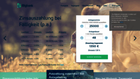 What Bigbank.de website looked like in 2020 (3 years ago)
