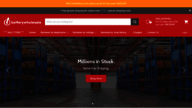 What Batterywholesale.com website looked like in 2020 (3 years ago)