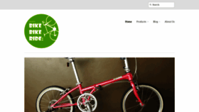 What Bikebikeride.com website looked like in 2020 (3 years ago)