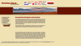 What Biorhythmus-online.de website looked like in 2020 (3 years ago)