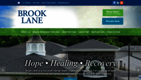 What Brooklane.org website looked like in 2020 (3 years ago)