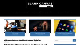 What Blankcanvasweb.com website looked like in 2020 (3 years ago)