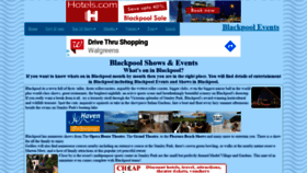 What Blackpoolevents.co.uk website looked like in 2020 (3 years ago)