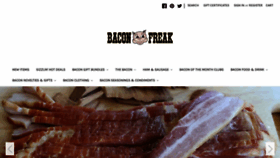 What Baconfreak.com website looked like in 2020 (3 years ago)