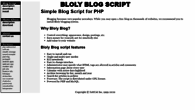 What Bloly.com website looked like in 2020 (3 years ago)