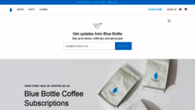 What Bluebottlecoffee.net website looked like in 2020 (3 years ago)