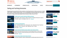What Boatitineraries.com website looked like in 2020 (5 years ago)