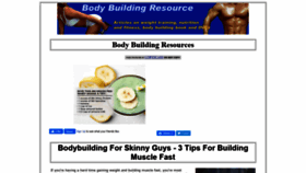 What Body-building-resource.com website looked like in 2020 (3 years ago)