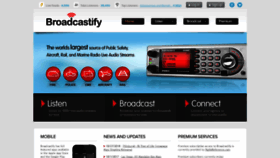 What Broadcastify.com website looked like in 2020 (3 years ago)