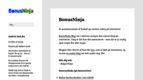 What Bonusninja.net website looked like in 2020 (3 years ago)