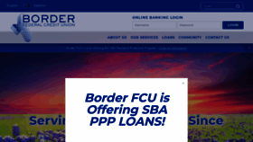 What Borderfcu.com website looked like in 2020 (3 years ago)