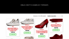 What Boty-tamaris.cz website looked like in 2020 (3 years ago)