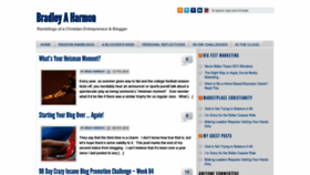 What Bradleyaharmon.com website looked like in 2020 (3 years ago)