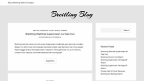 What Breitlingblog.com website looked like in 2020 (3 years ago)