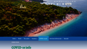 What Brela.hr website looked like in 2020 (3 years ago)