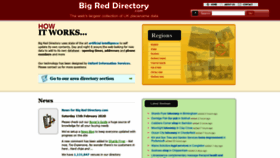 What Bigreddirectory.com website looked like in 2020 (3 years ago)