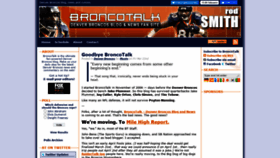 What Broncotalk.net website looked like in 2020 (3 years ago)