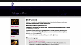What Bt.net website looked like in 2020 (5 years ago)