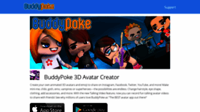 What Buddypoke.com website looked like in 2020 (3 years ago)
