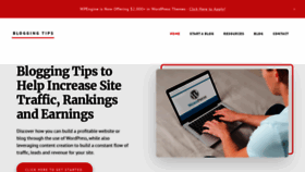 What Bloggingtips.com website looked like in 2020 (5 years ago)