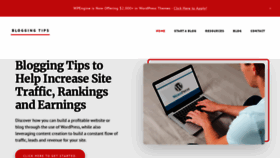 What Bloggingtips.com website looked like in 2020 (3 years ago)