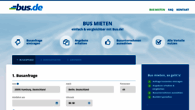 What Bus.de website looked like in 2020 (3 years ago)