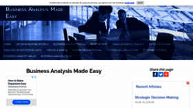 What Business-analysis-made-easy.com website looked like in 2020 (3 years ago)