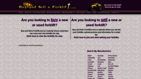 What Buyandsellaforklift.com website looked like in 2020 (3 years ago)