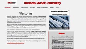 What Businessmodelcommunity.com website looked like in 2020 (3 years ago)