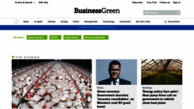 What Businessgreen.com website looked like in 2020 (3 years ago)