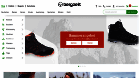 What Bergzeit.de website looked like in 2020 (3 years ago)