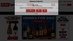 What Bevmo.com website looked like in 2020 (3 years ago)