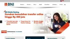 What Bni.co.id website looked like in 2020 (3 years ago)