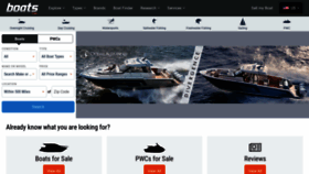 What Boats.com website looked like in 2020 (3 years ago)