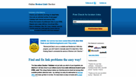 What Brokenlinkcheck.com website looked like in 2020 (3 years ago)
