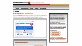 What Brutto-netto-rechner.info website looked like in 2020 (3 years ago)