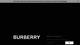 What Burberry.com website looked like in 2020 (3 years ago)