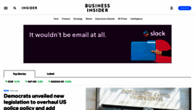 What Businessinsider.com website looked like in 2020 (3 years ago)