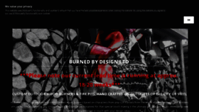 What Burnedbydesign.com website looked like in 2020 (3 years ago)