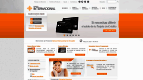 What Bancointernacional.com.ec website looked like in 2020 (3 years ago)
