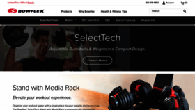 What Bowflexselecttech.com website looked like in 2020 (3 years ago)