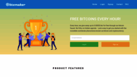 What Btcmaker.io website looked like in 2020 (3 years ago)