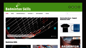 What Badmintonskills.net website looked like in 2020 (3 years ago)
