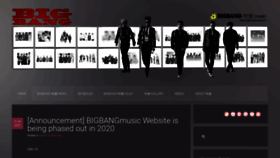 What Bigbangmusic.info website looked like in 2020 (3 years ago)