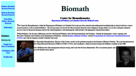 What Biomath.info website looked like in 2020 (3 years ago)