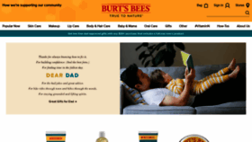 What Burtsbees.com website looked like in 2020 (3 years ago)