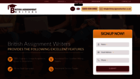 What Britishassignmentwriters.co.uk website looked like in 2020 (3 years ago)