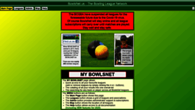 What Bowlsnet.uk website looked like in 2020 (4 years ago)