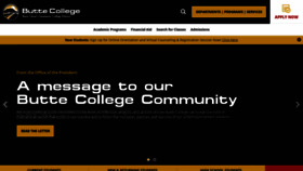 What Butte.edu website looked like in 2020 (3 years ago)