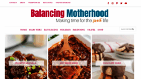 What Balancingmotherhood.com website looked like in 2020 (3 years ago)